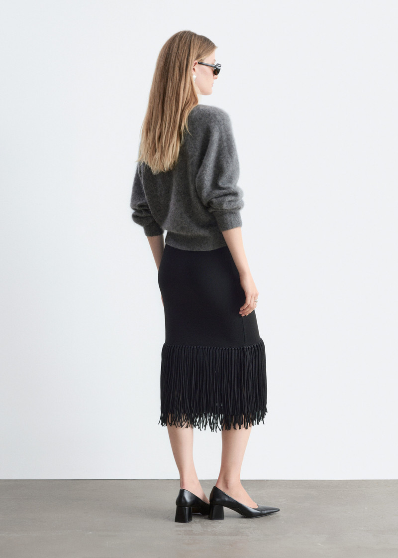 Fringed Midi Skirt 7