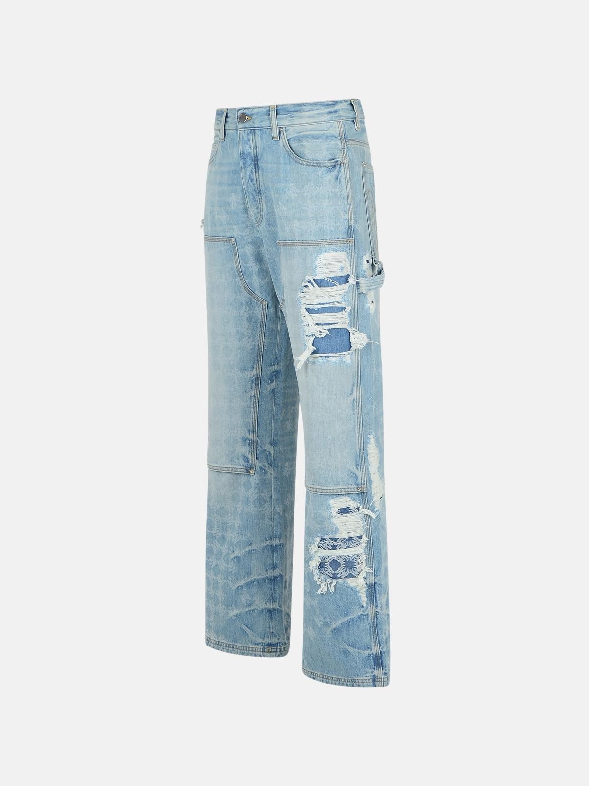 'CARPENTER' LIGHT BLUE COTTON JEANS - 2