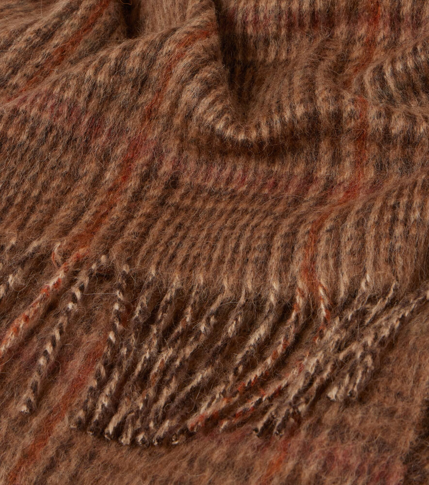 Checked silk and alpaca-blend scarf - 4