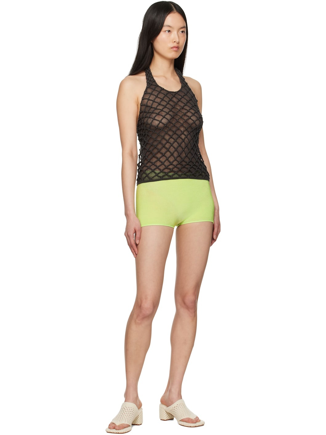 Gray Macramist Halter Top - 4