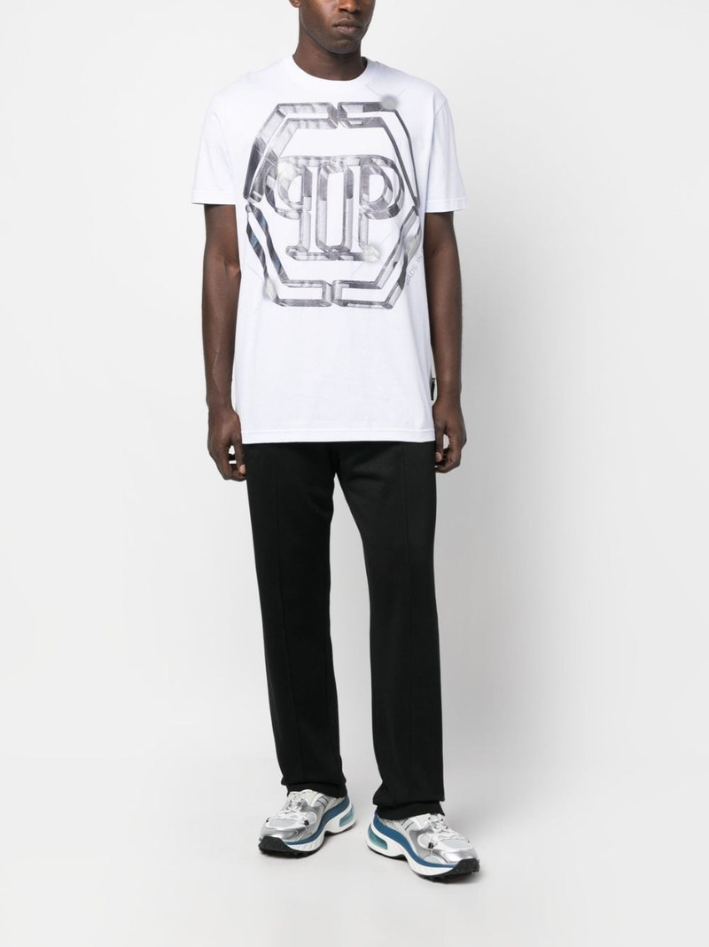 PHILIPP PLEIN logo-print short-sleeved T-shirt outlook