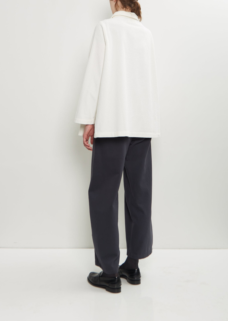 LABO.ART Joseph Cotton Velvet Jacket — Winter White outlook