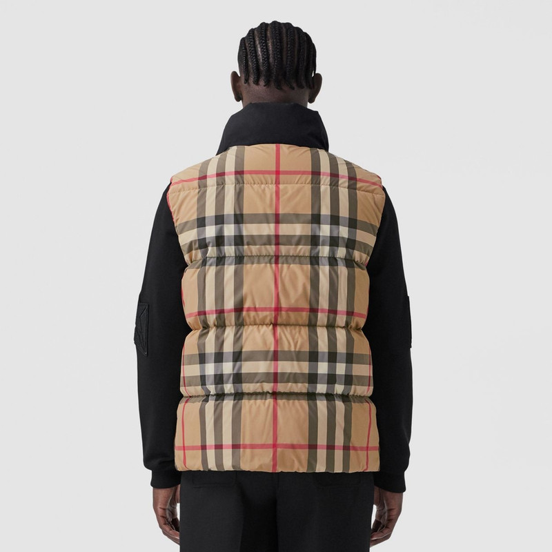 Check Down-filled Puffer Gilet 4