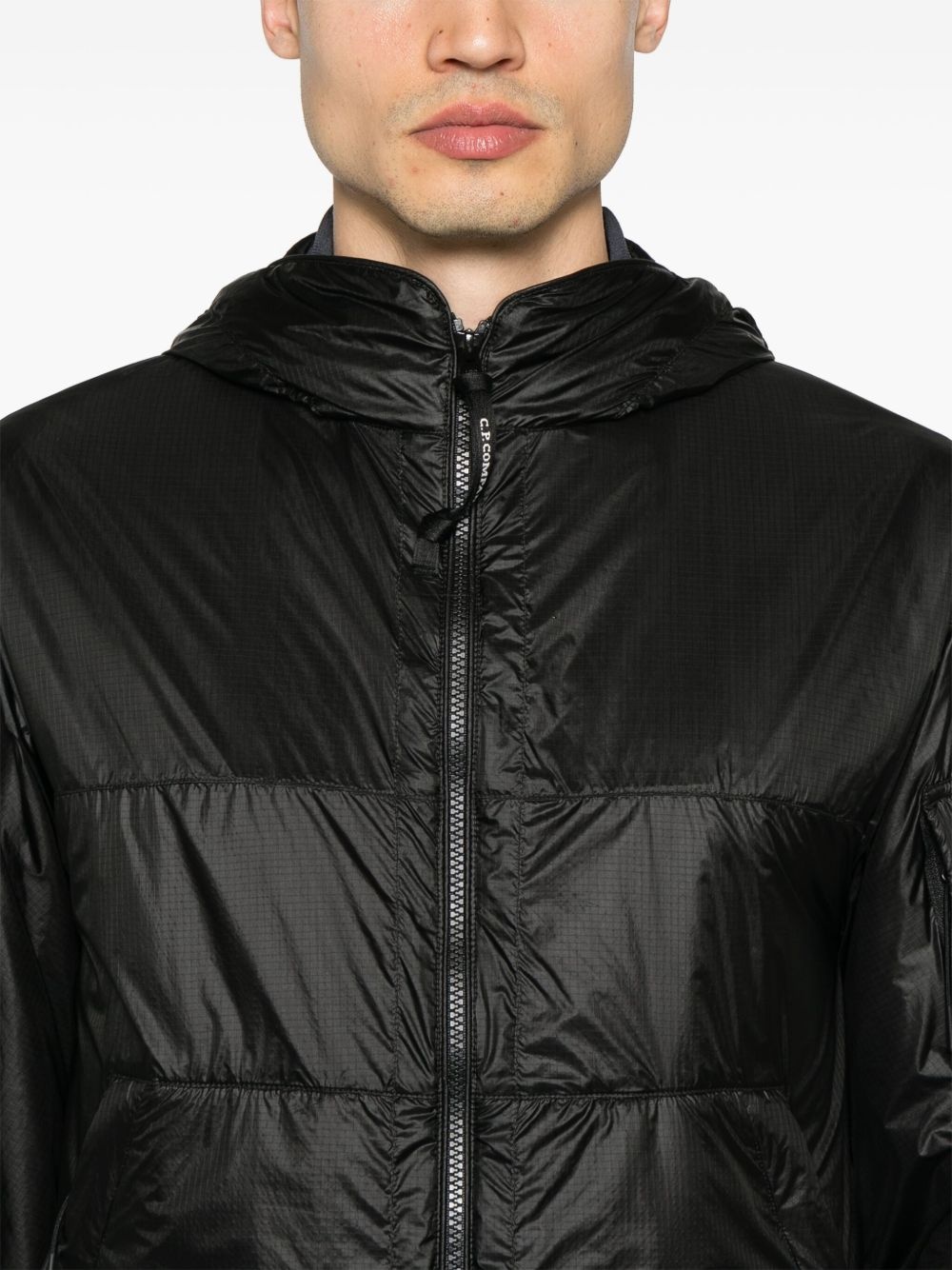 Lens-detail hooded jacket - 5