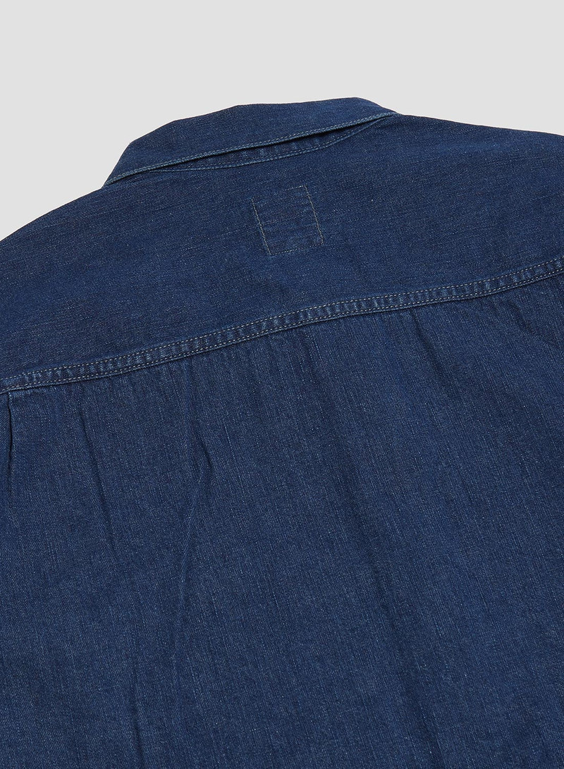 FOB Factory US Army Denim Pullover Blue 6