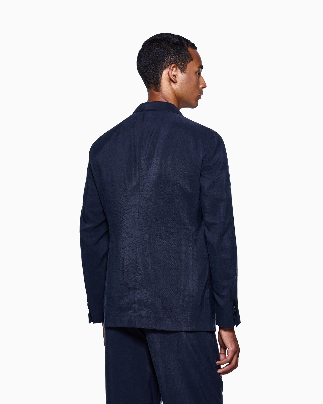UPTON LINE SINGLE-BREASTED JACKET IN WASHED SILK - 3