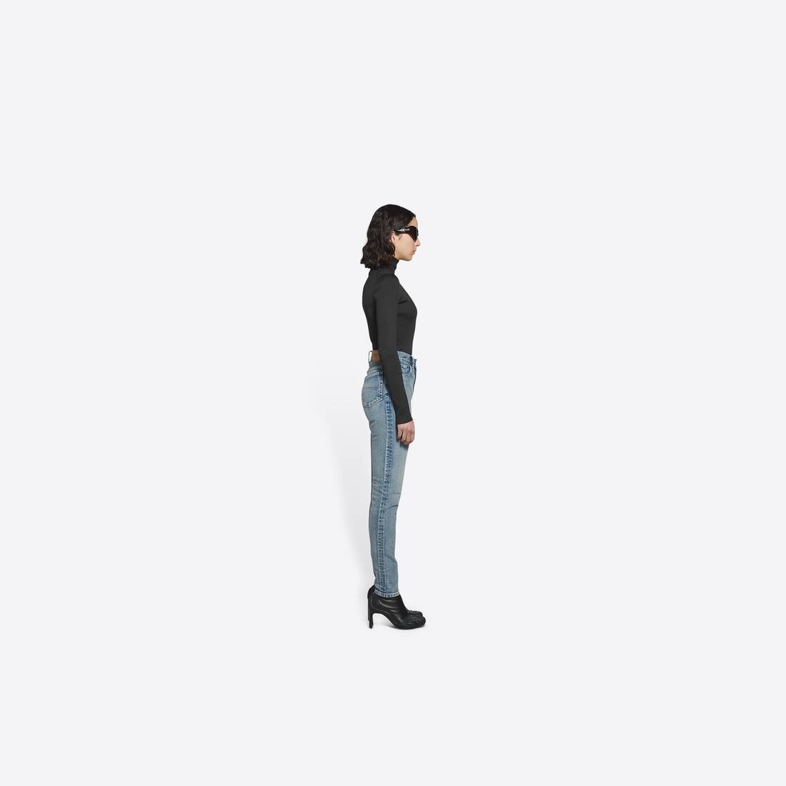 Women's Skinny Pants in Blue - 2