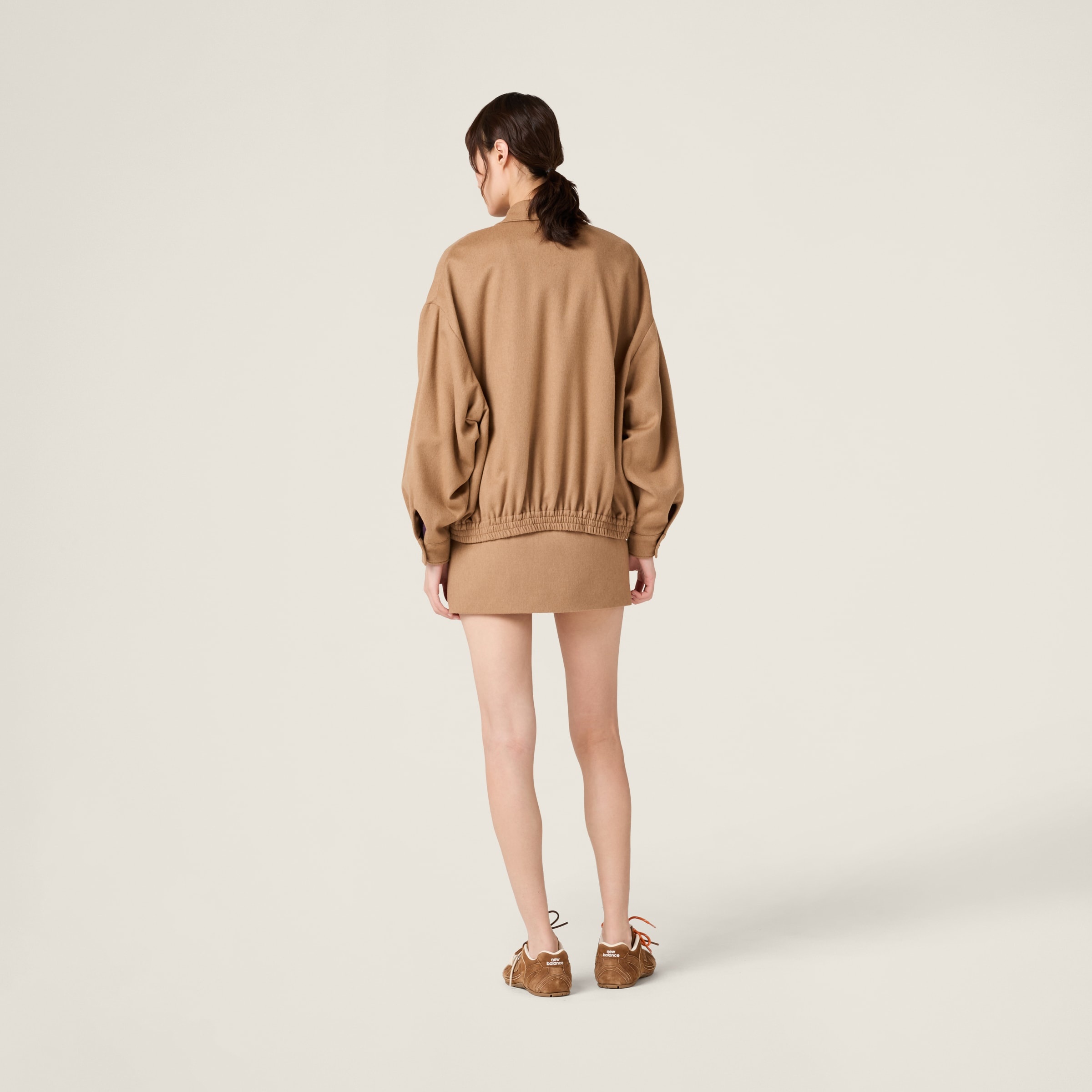 Camel-hair blouson - 3