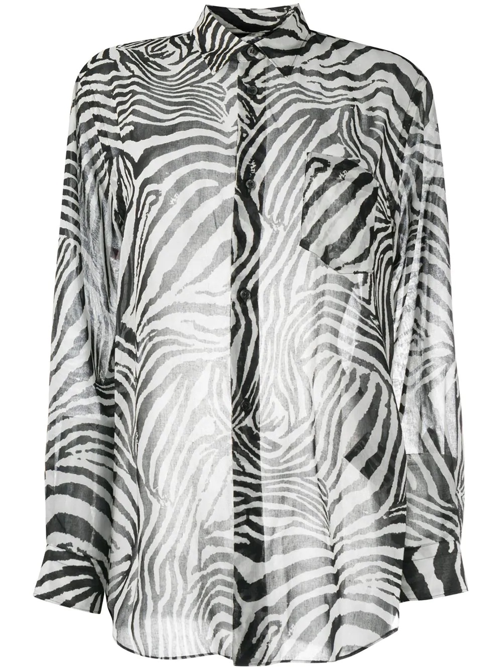 zebra print shirt - 1