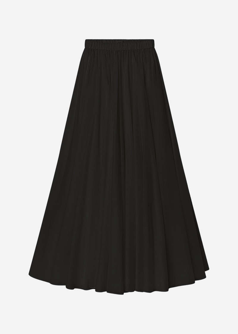 Crinoline Double Layer Skirt in Cotton Silk Voile 1