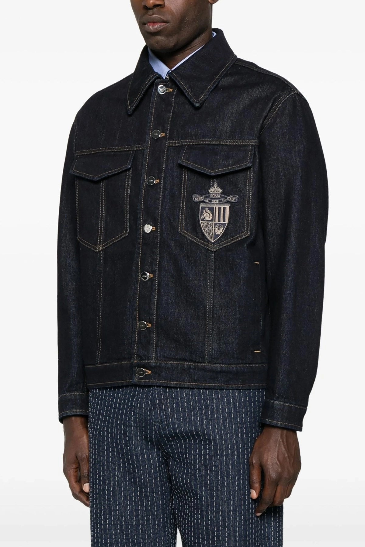 Fendi Men Fendi Crest Jacket - 2