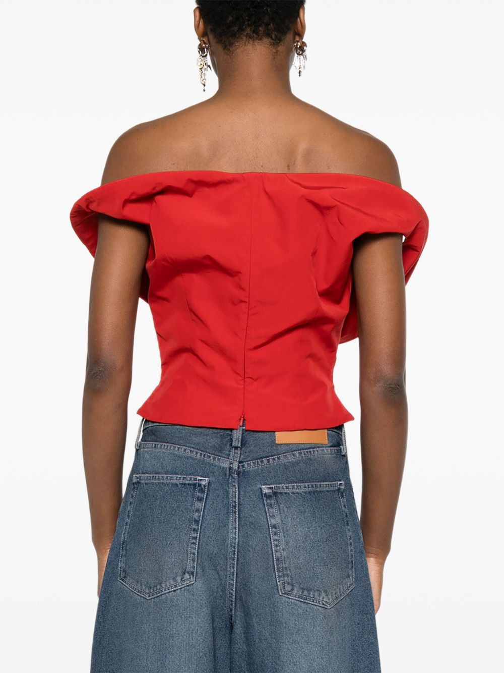 off-shoulder asymmetric top - 4