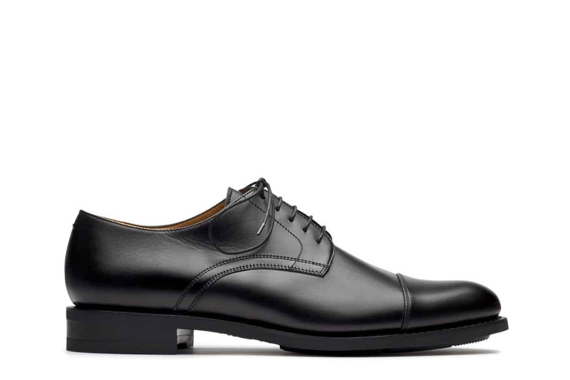 Schubert Black Silk - Leather And Rubber Sole 1