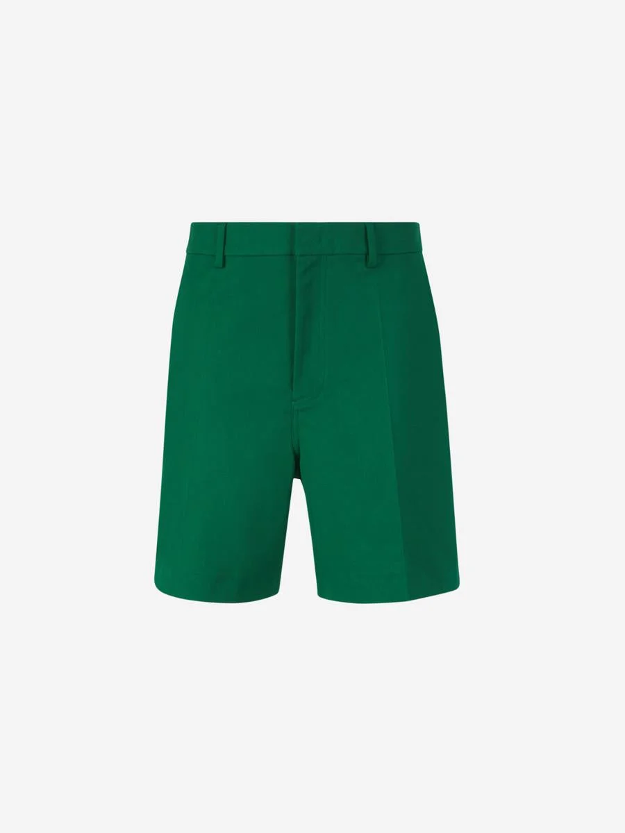 Valentino Garavani Formal Cotton Bermudas Shorts - 1