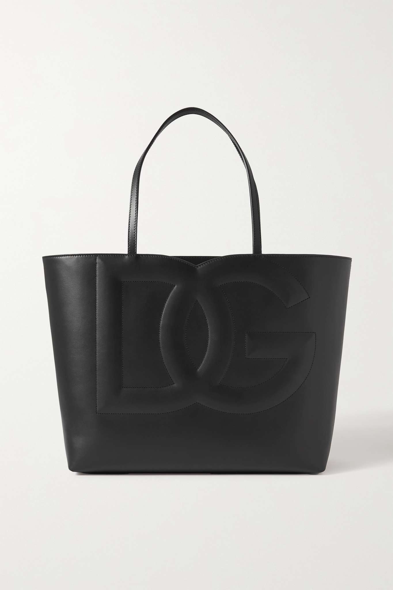 Large embossed leather tote - 1