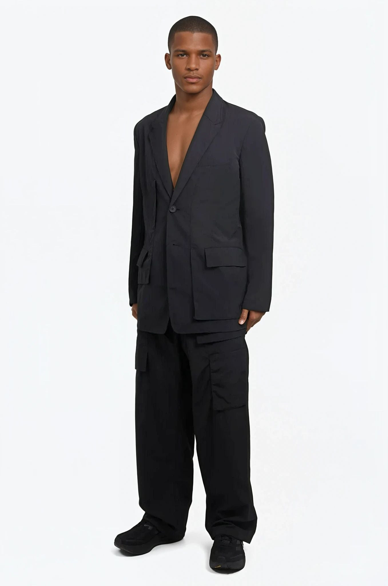 CR NYL BLAZER | BLACK - 2