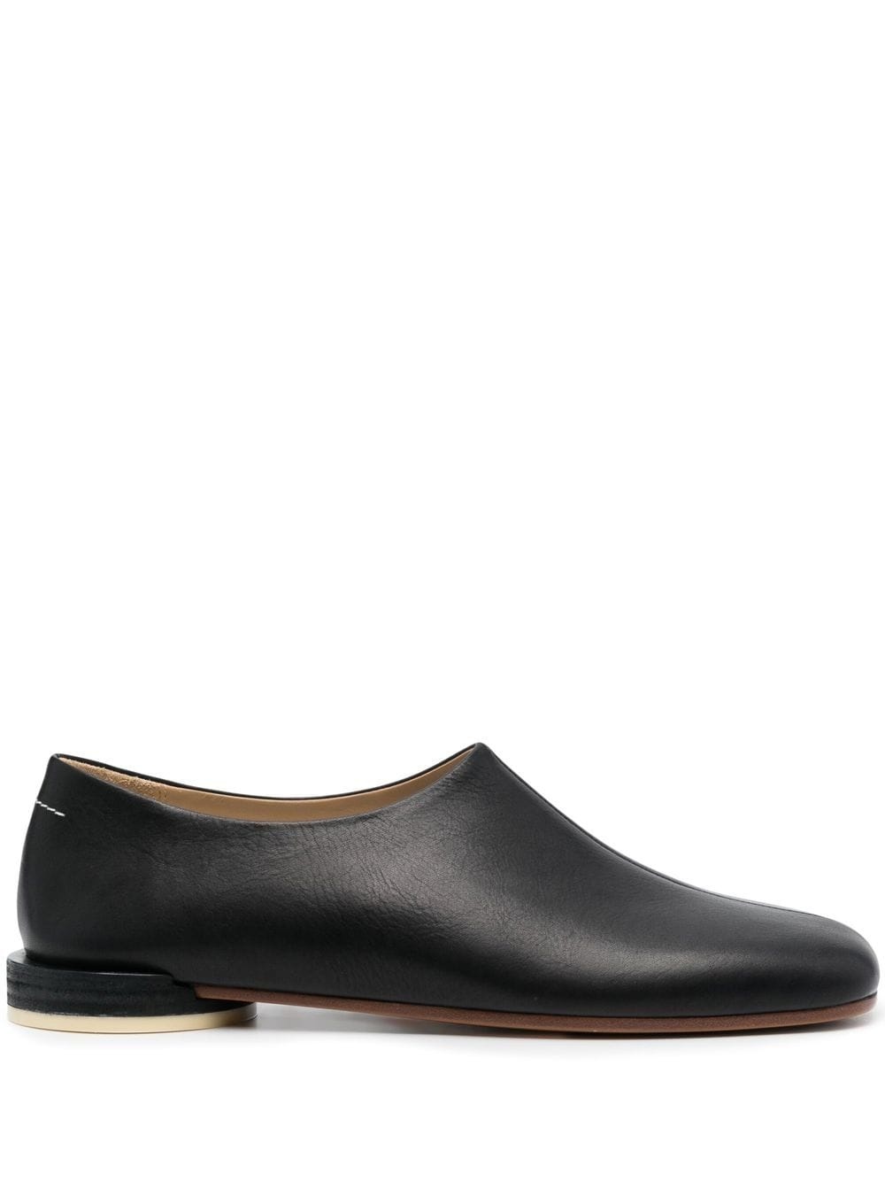 leather slip-on loafers - 1