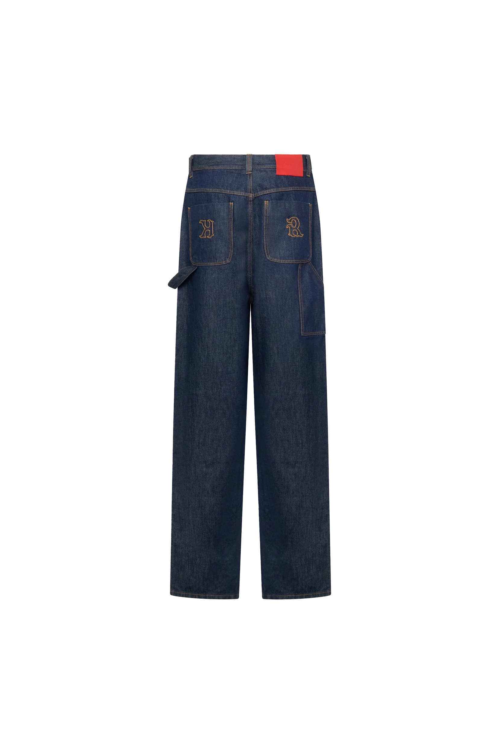 Kusikohc Workwear Multi-Rivet Denim Jeans Blue - 2