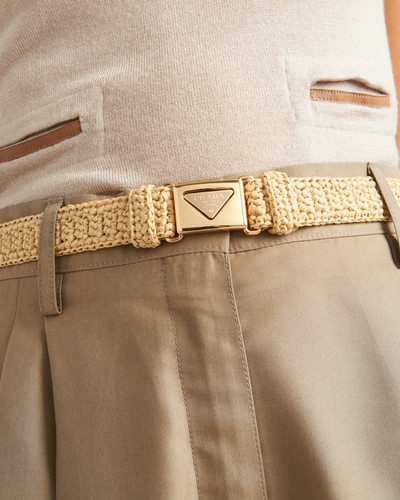 Prada Woven fabric belt outlook
