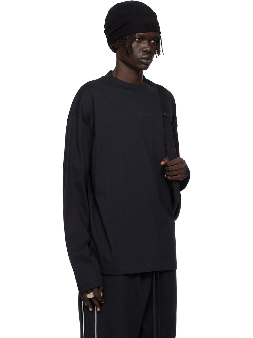 Black Classic Fit Long Sleeve T-shirt - 2