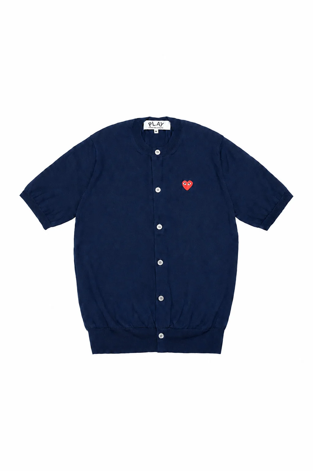 UNISEX V-NECK KNIT CARDIGAN RED HEART - NAVY - 1