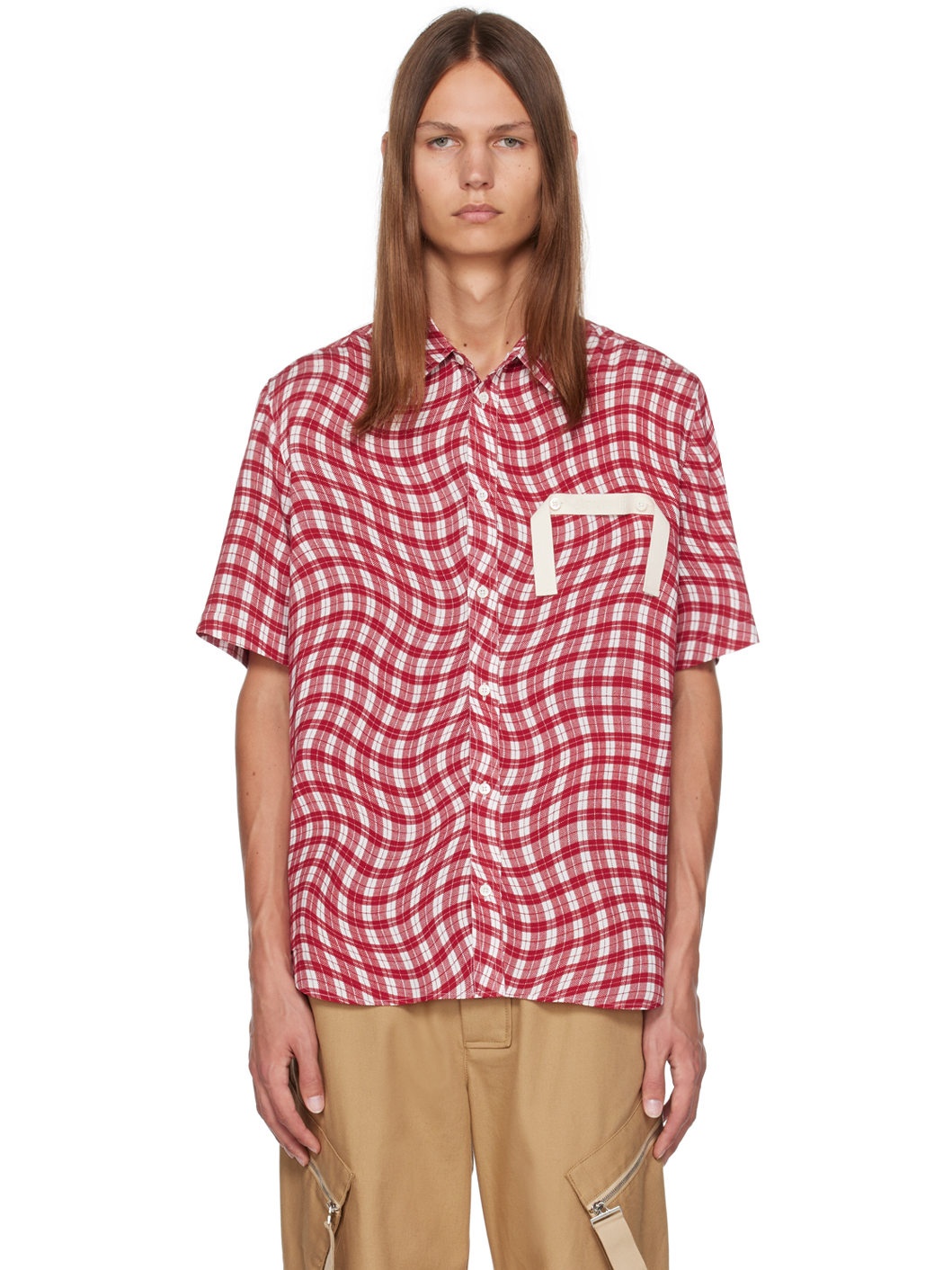 Red & White Le Chouchou 'La Chemise Melo' Shirt - 1