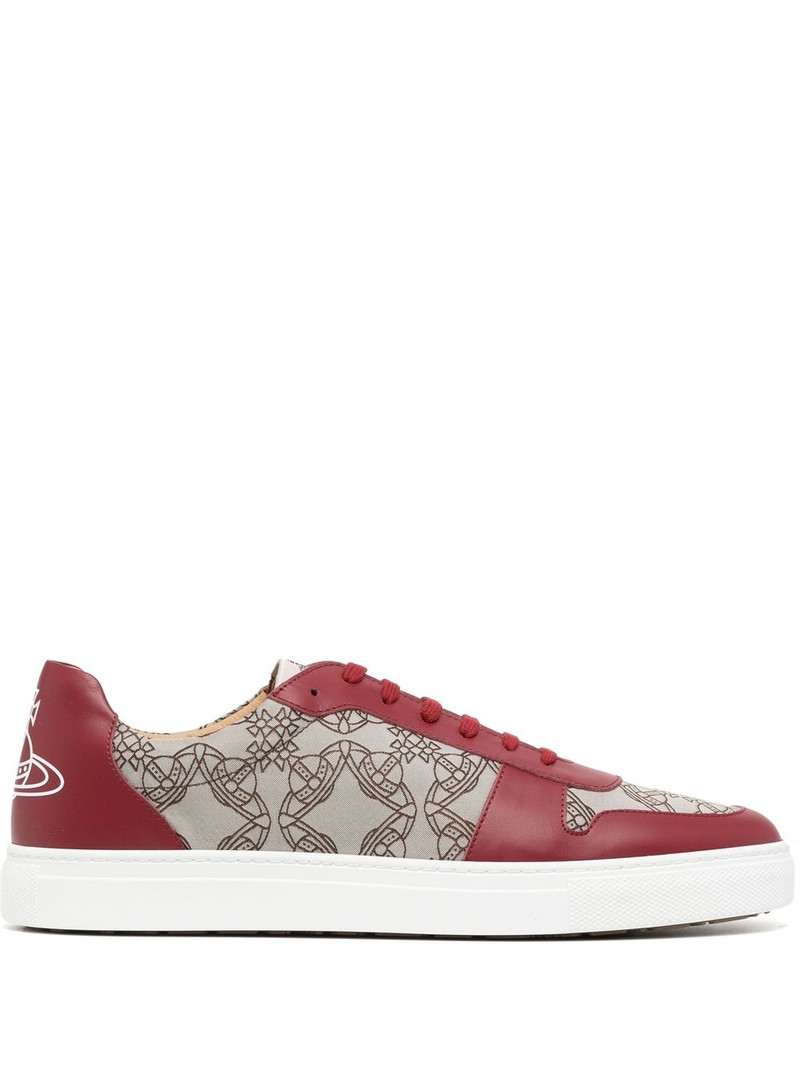 logo-print low-top sneakers 1