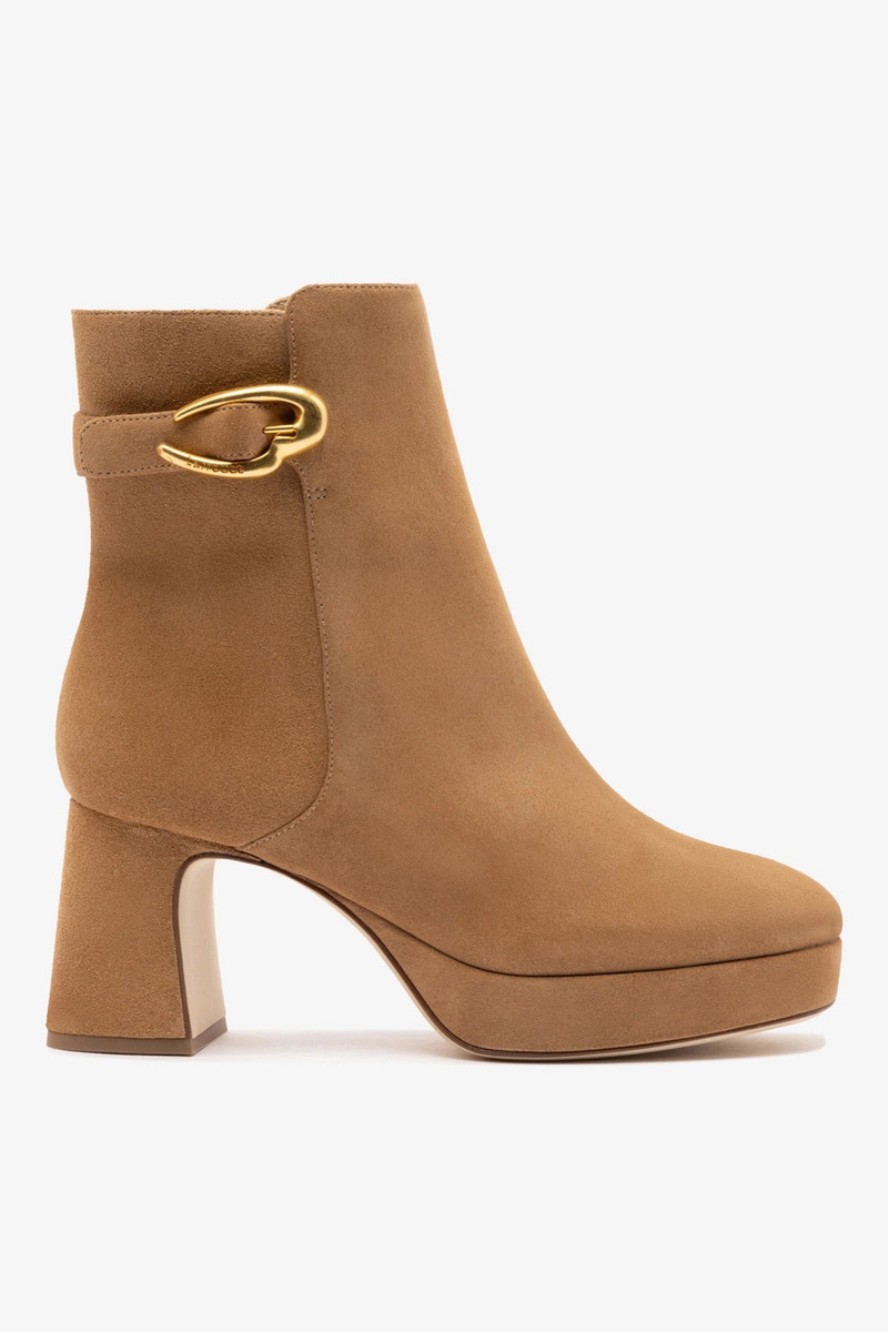 Dolly Verona Low Boot In Peanut Suede 1