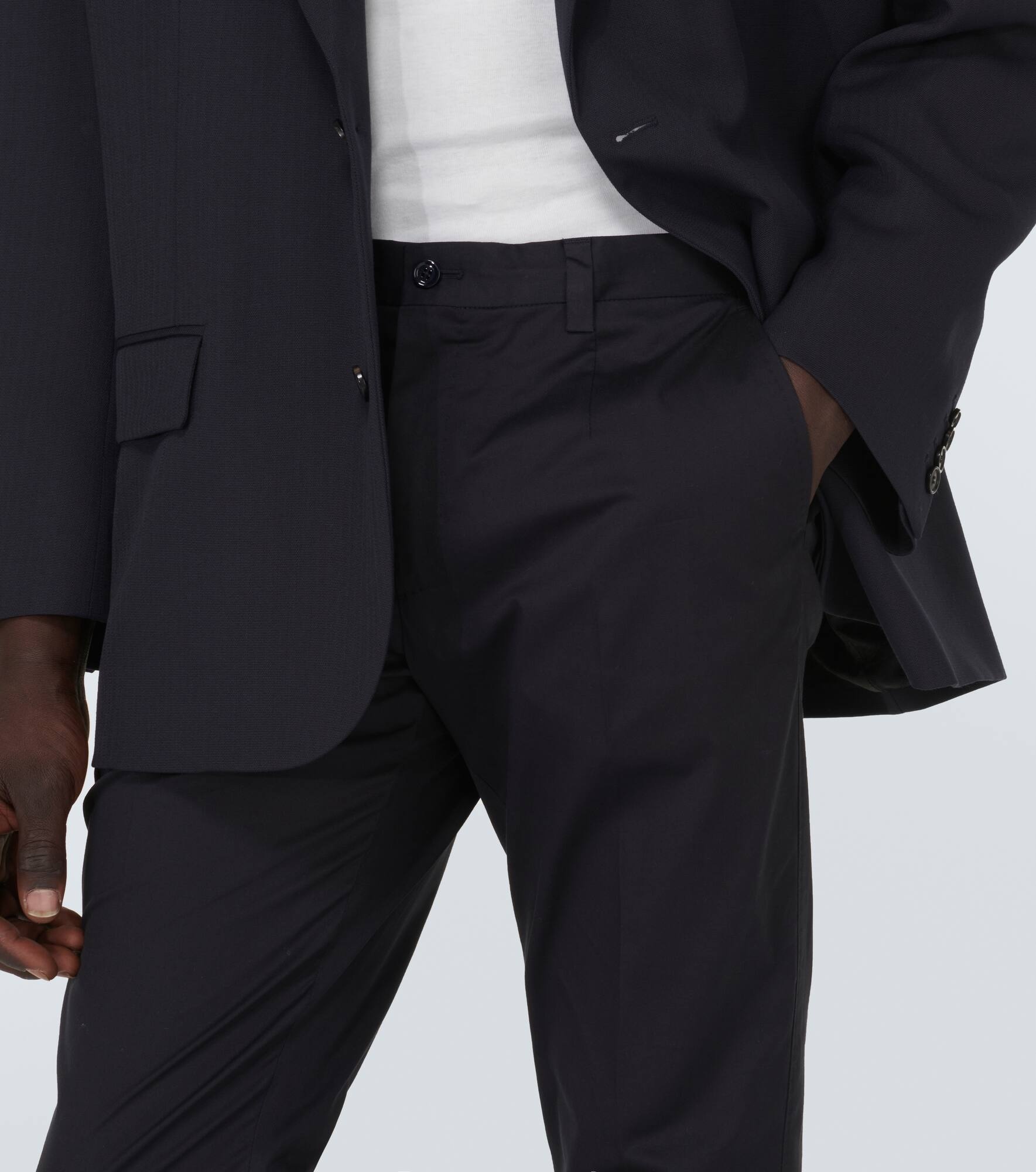 Cotton-blend suit pants - 5