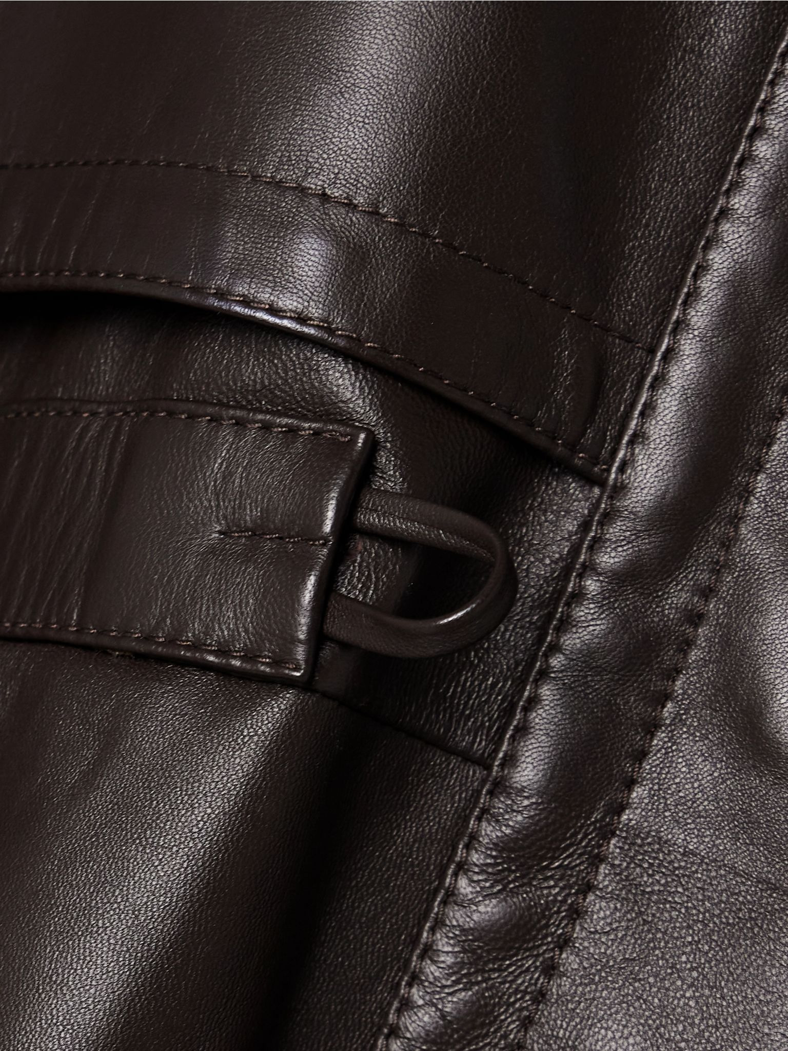 Herbie leather jacket Dark brown - 5
