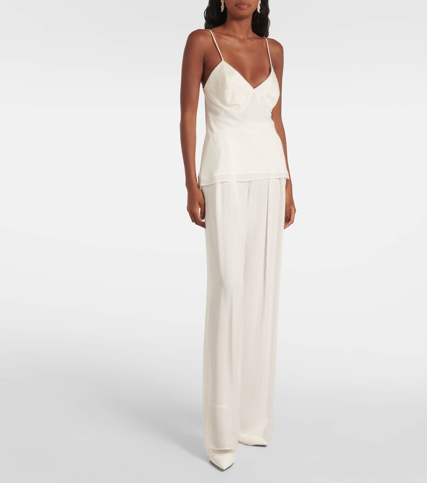 Bridal Opache silk georgette camisole - 2