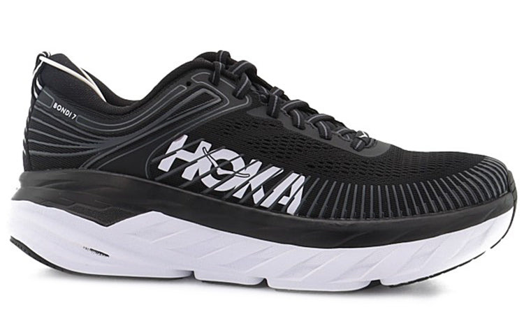 (WMNS) HOKA ONE ONE Bondi 7 'Black White' 1110519-BWHT - 2