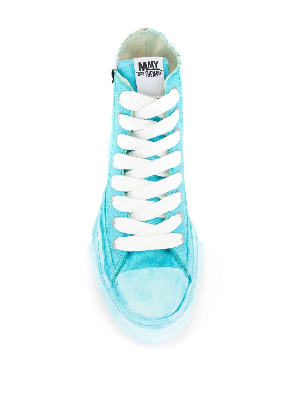 lace-up high-top sneakers - 4