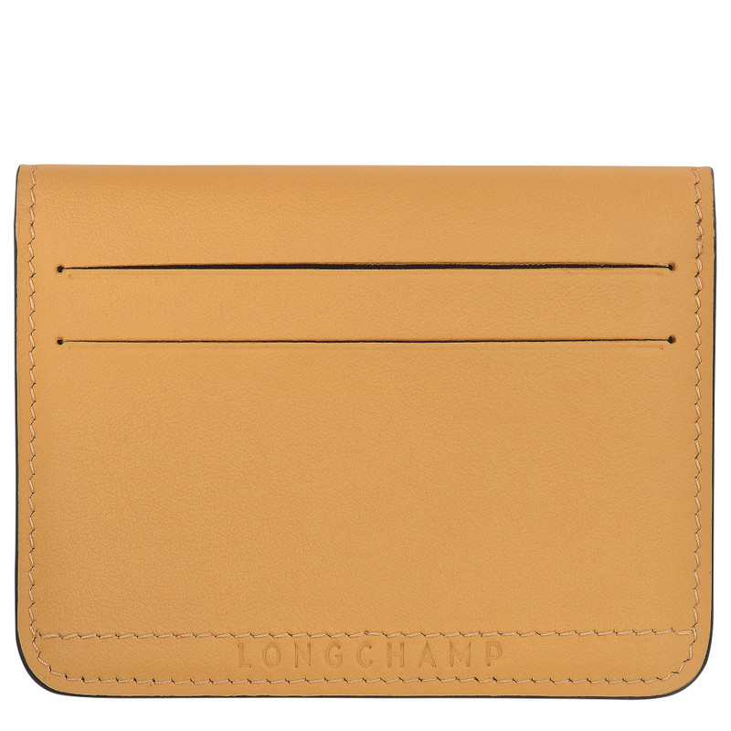 Longchamp Le Pliage Xtra Card holder Honey - Leather outlook