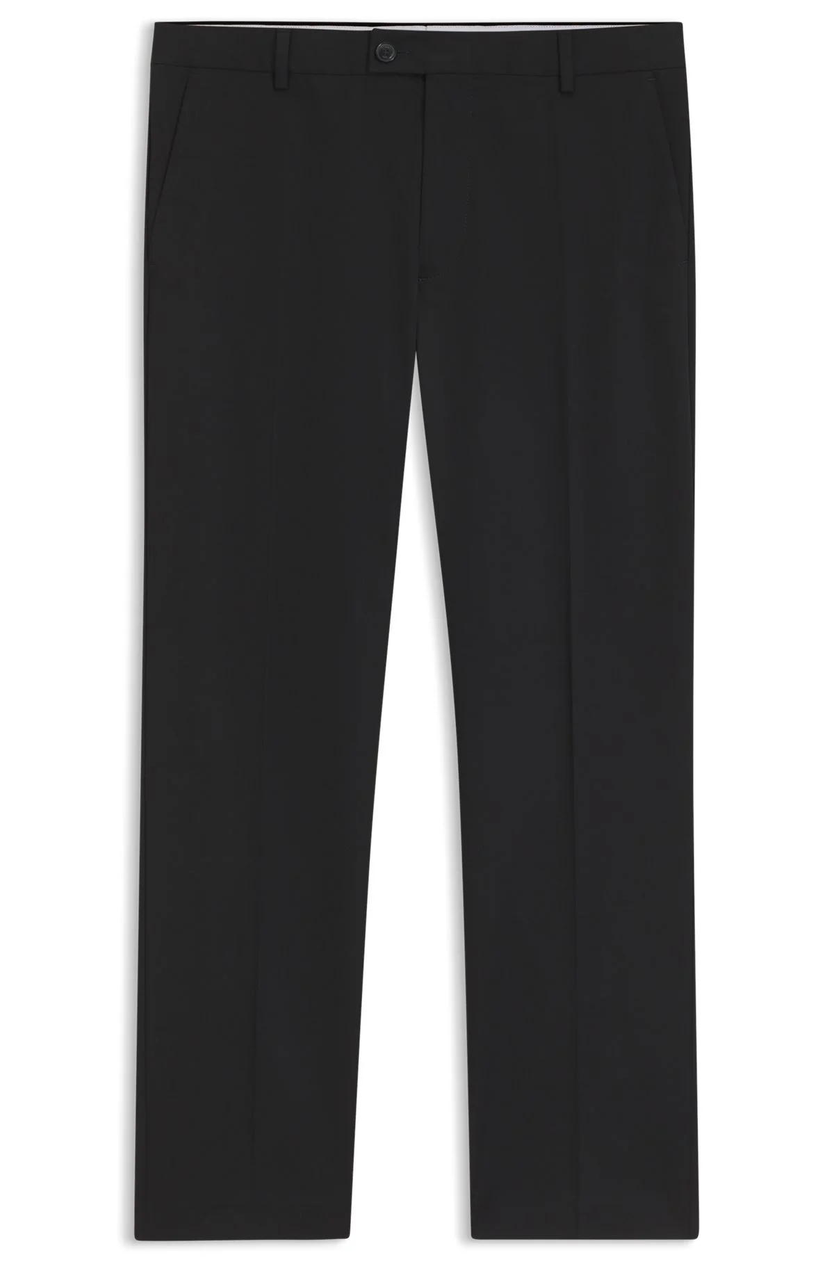 STRAIGHT-FIT PANTS IN ITALIAN STRETCH COTTON - 1