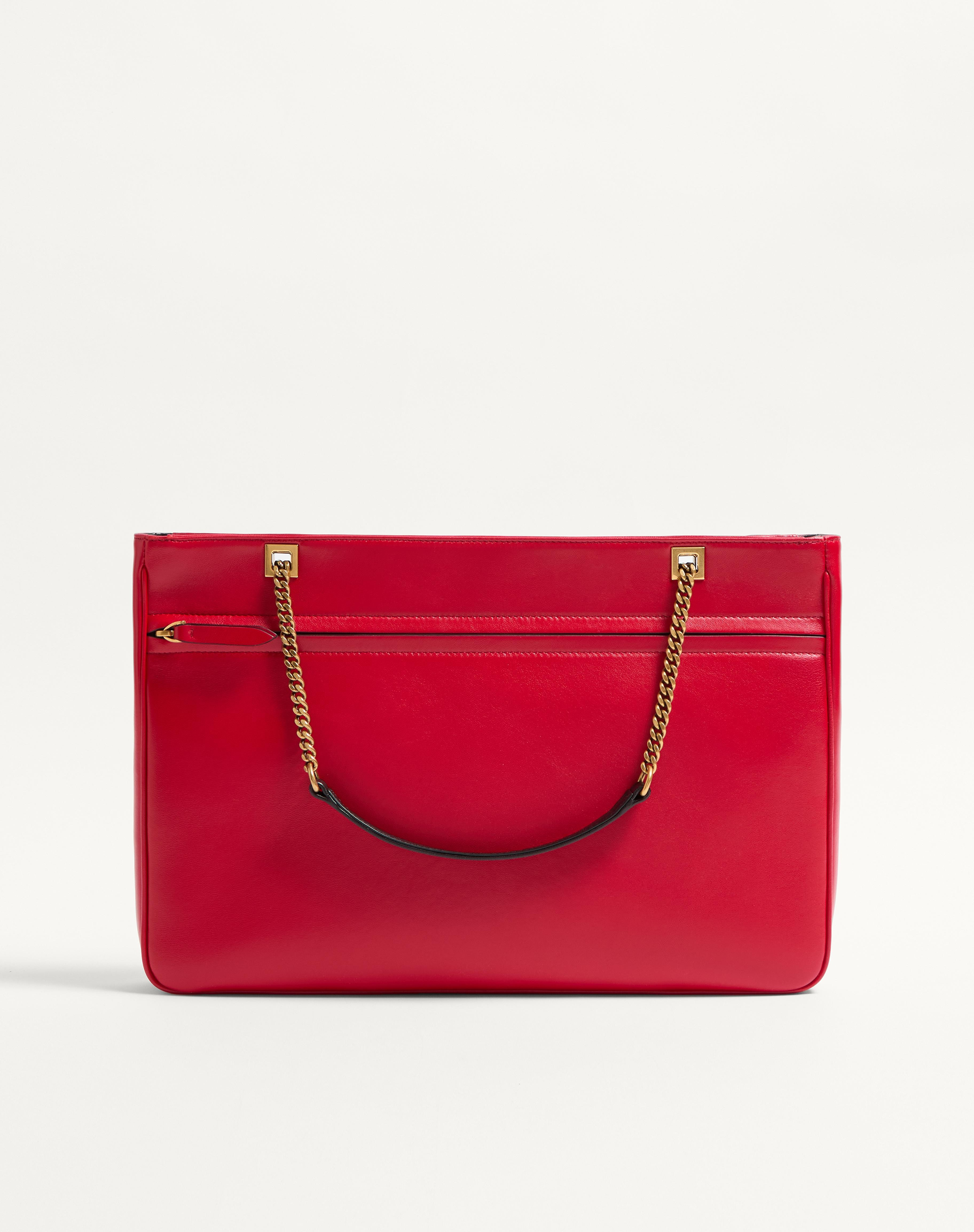 VALENTINO GARAVANI VIVA SUPERSTAR MEDIUM NAPPA LEATHER SHOPPING BAG - 5