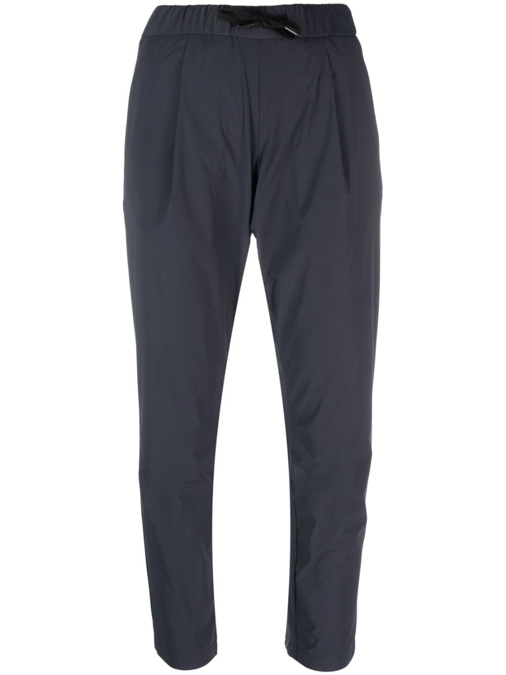 drawstring-tie tapered trousers - 1