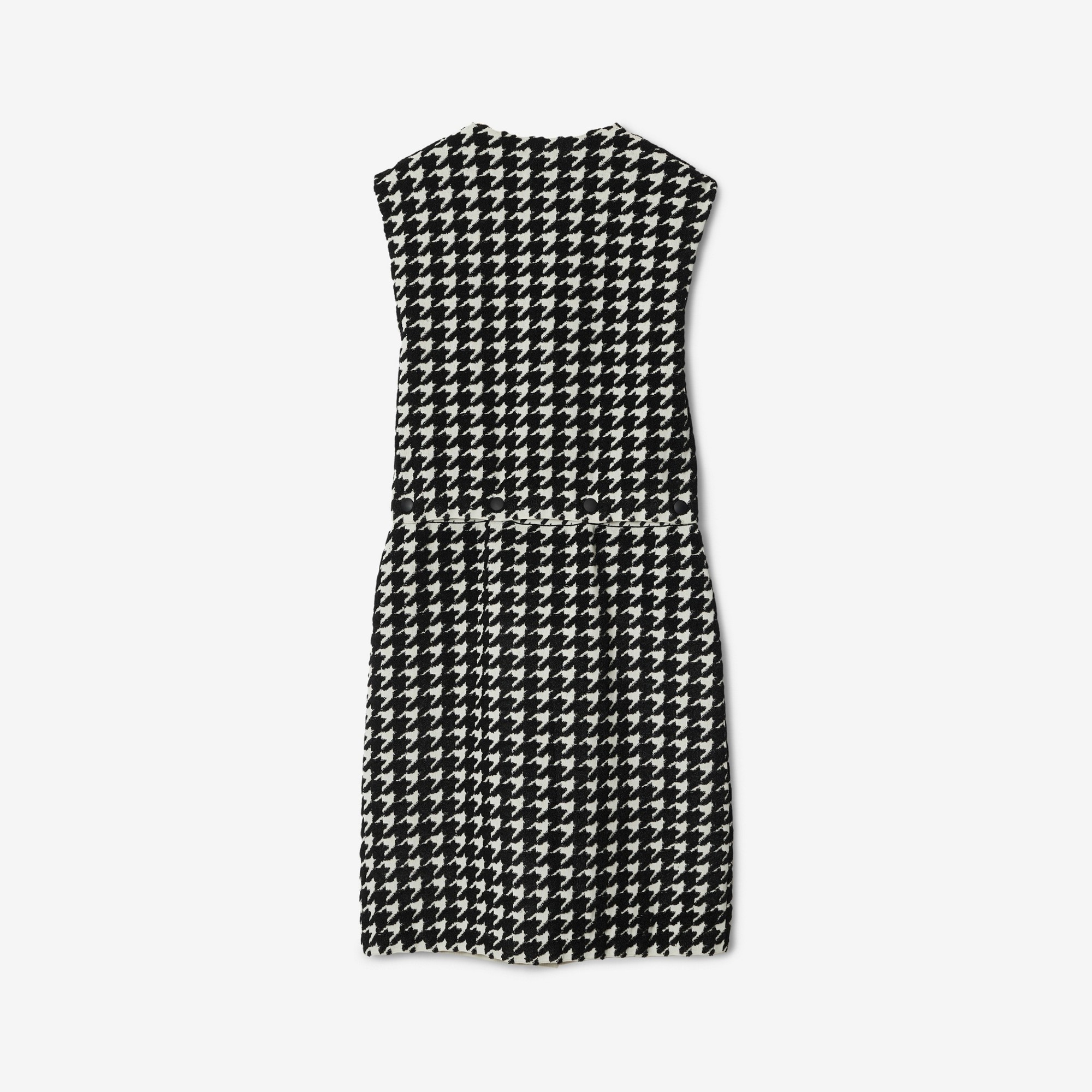 Houndstooth Nylon Blend Dress - 5