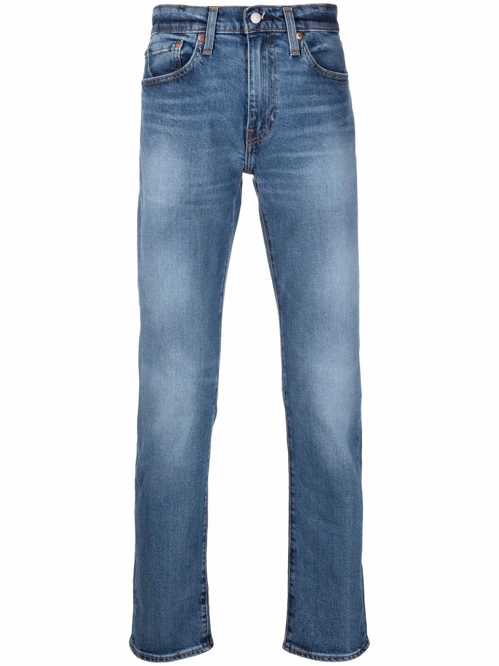 distressed regular-cut jeans - 1