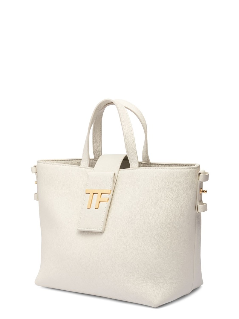 Mini grain leather tote bag - 2