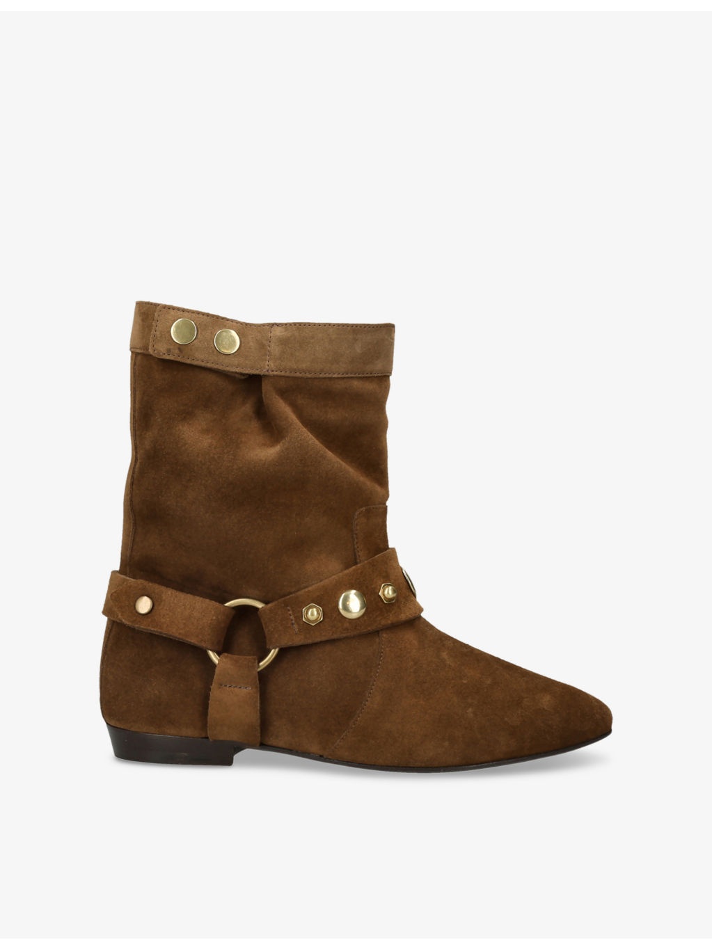 Stania Flat Suede Ankle Boots - 1