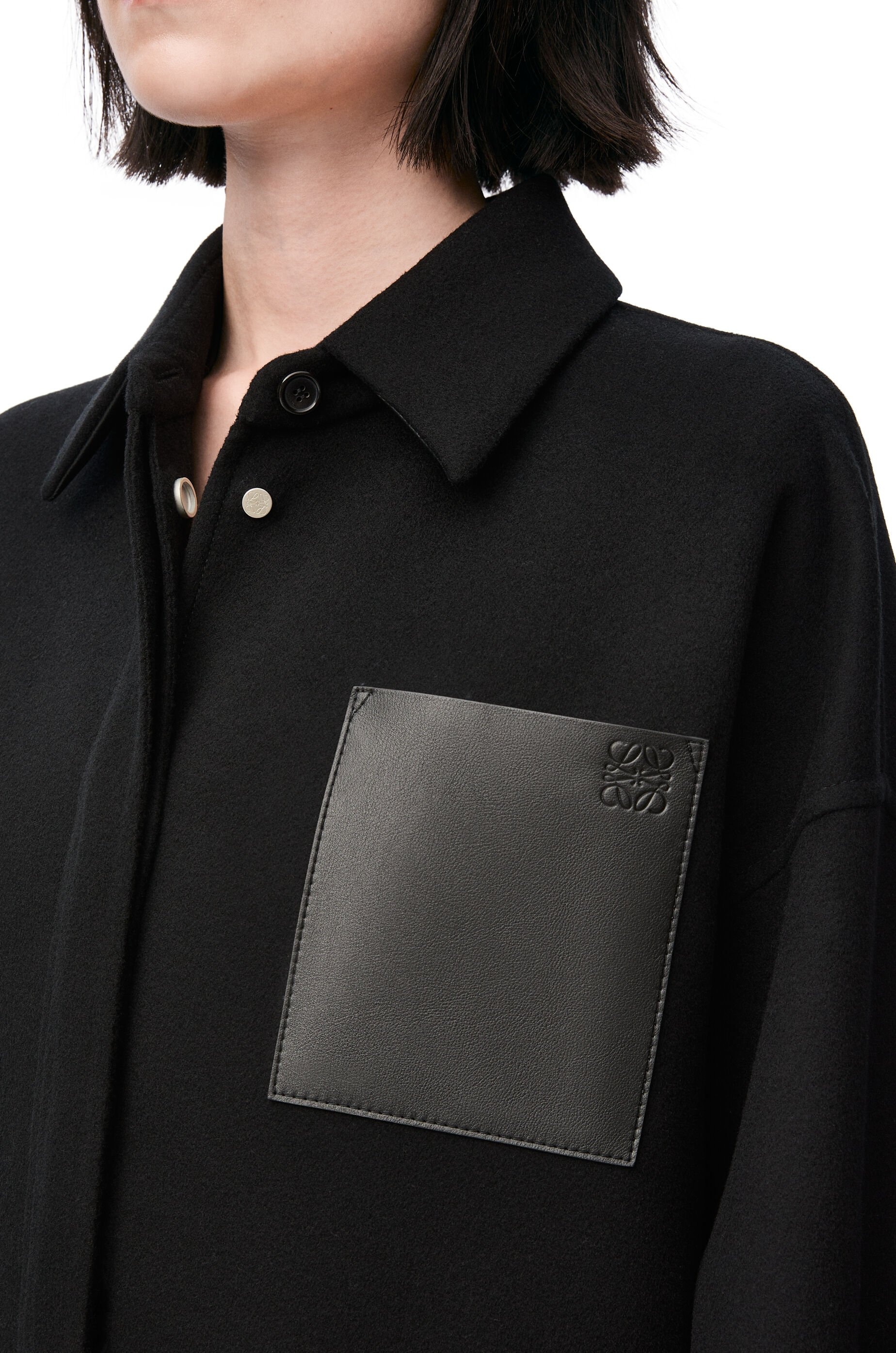 Overshirt in wool and cashmere - 5