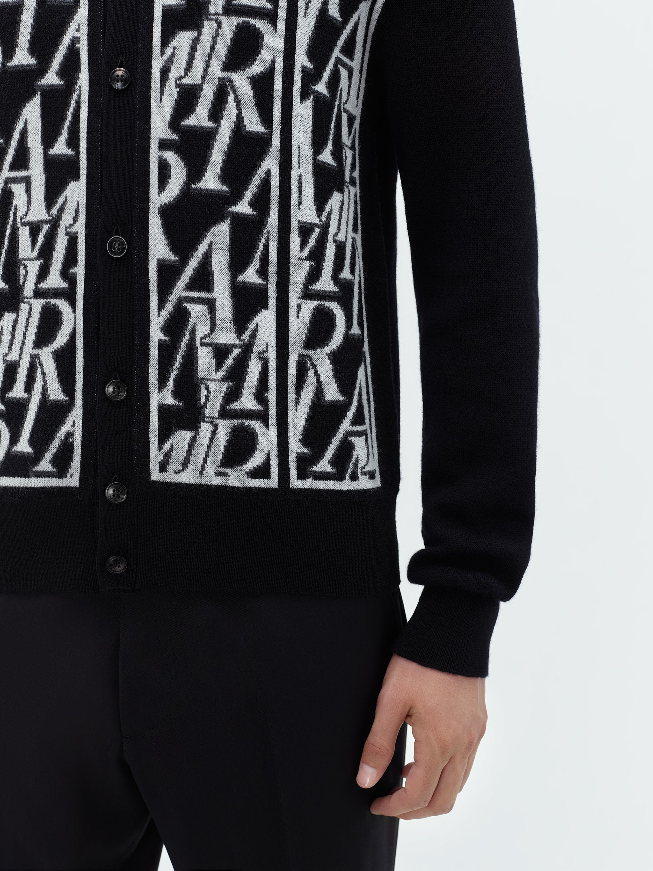 AMIRI REPEAT LONG SLEEVE POLO - 7