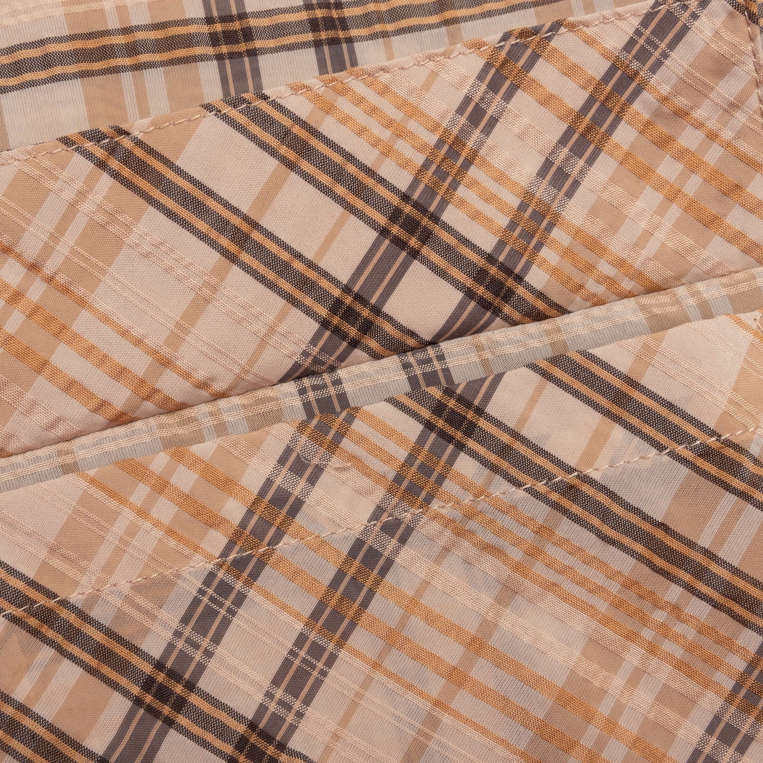 SHEER FLANNEL SHIRT - BROWN CHECKER - 3