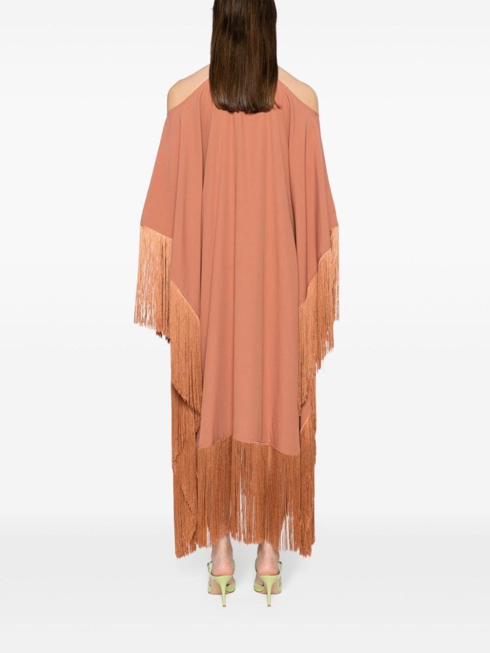 Divina fringed crêpe caftan - 5