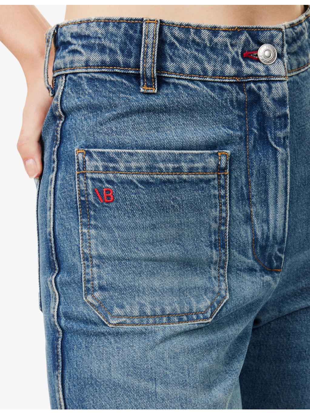 Alina Wide-Leg Denim Jeans - 5