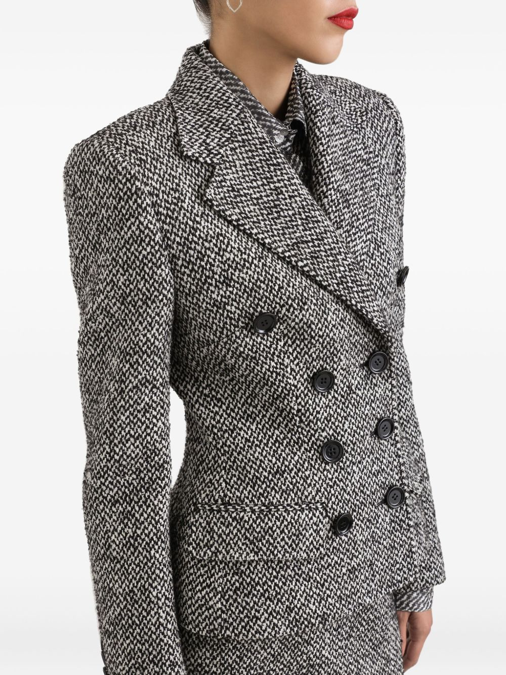 tweed blazer - 5