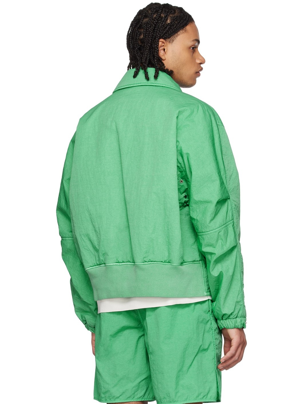 Green Garment-Dyed Jacket - 3