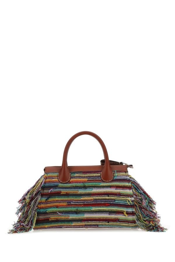 Multicolor leather and cashmere medium Edith handbag - 4