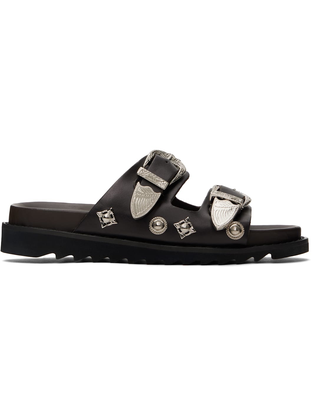 SSENSE Exclusive Black Buckle Sandals - 1